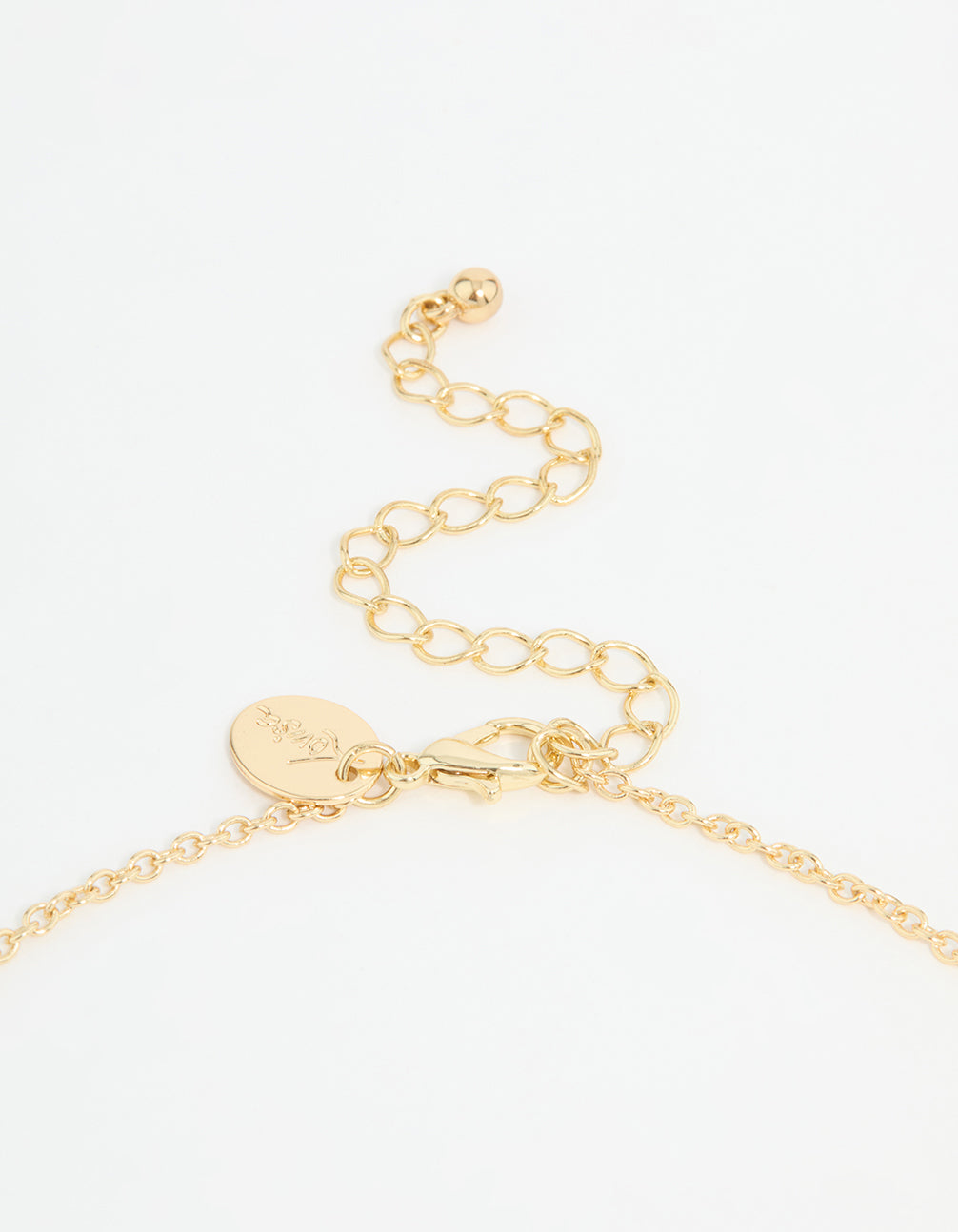 Gold Plated Cross & Mary Charm Necklace