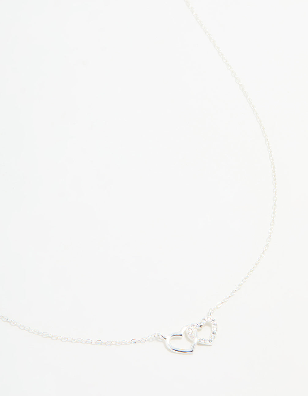 Sterling Silver Heart Link Necklace