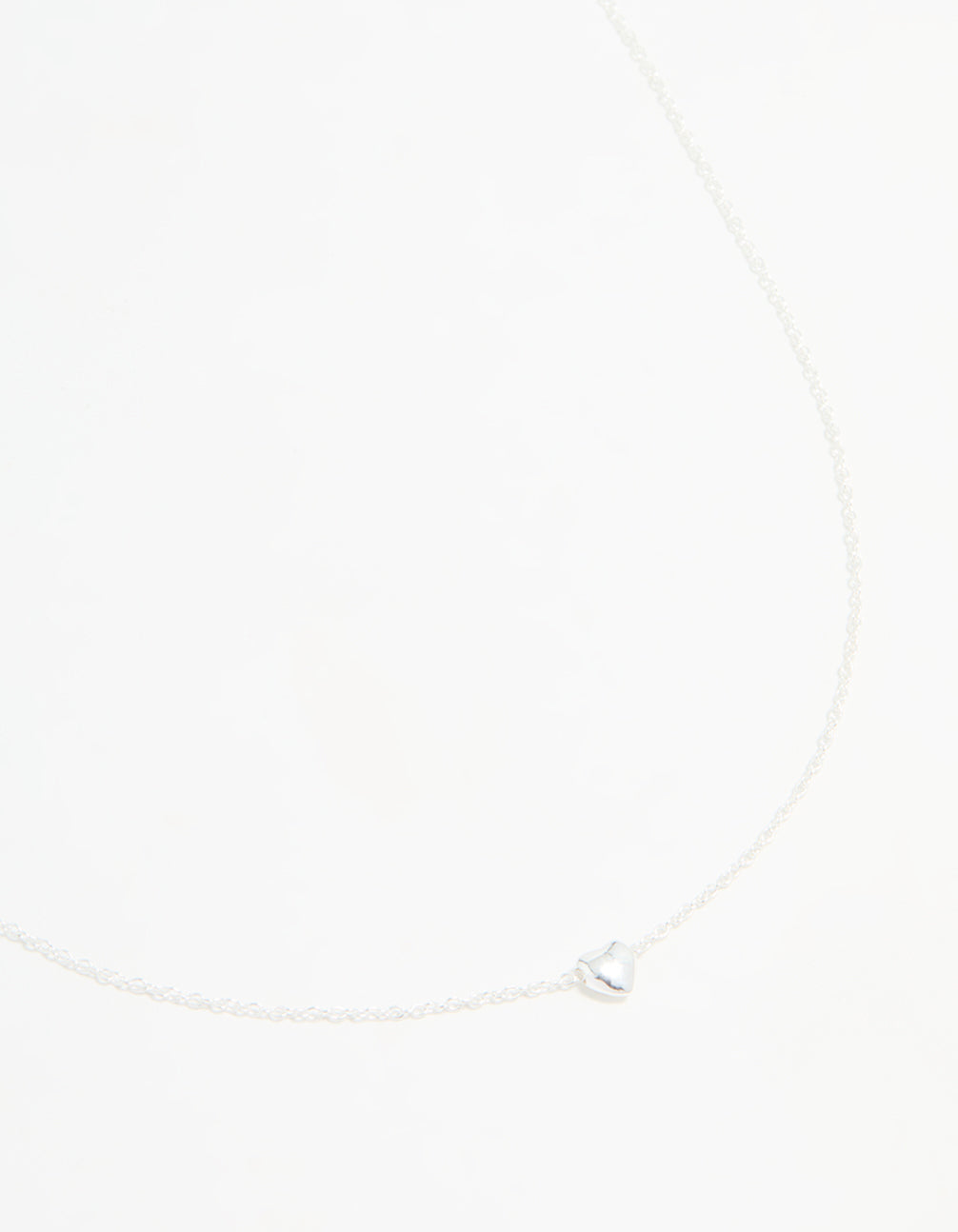 Sterling Silver Heart Pendant Necklace