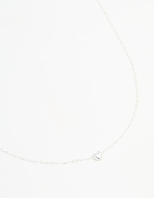 Sterling Silver Heart Pendant Necklace