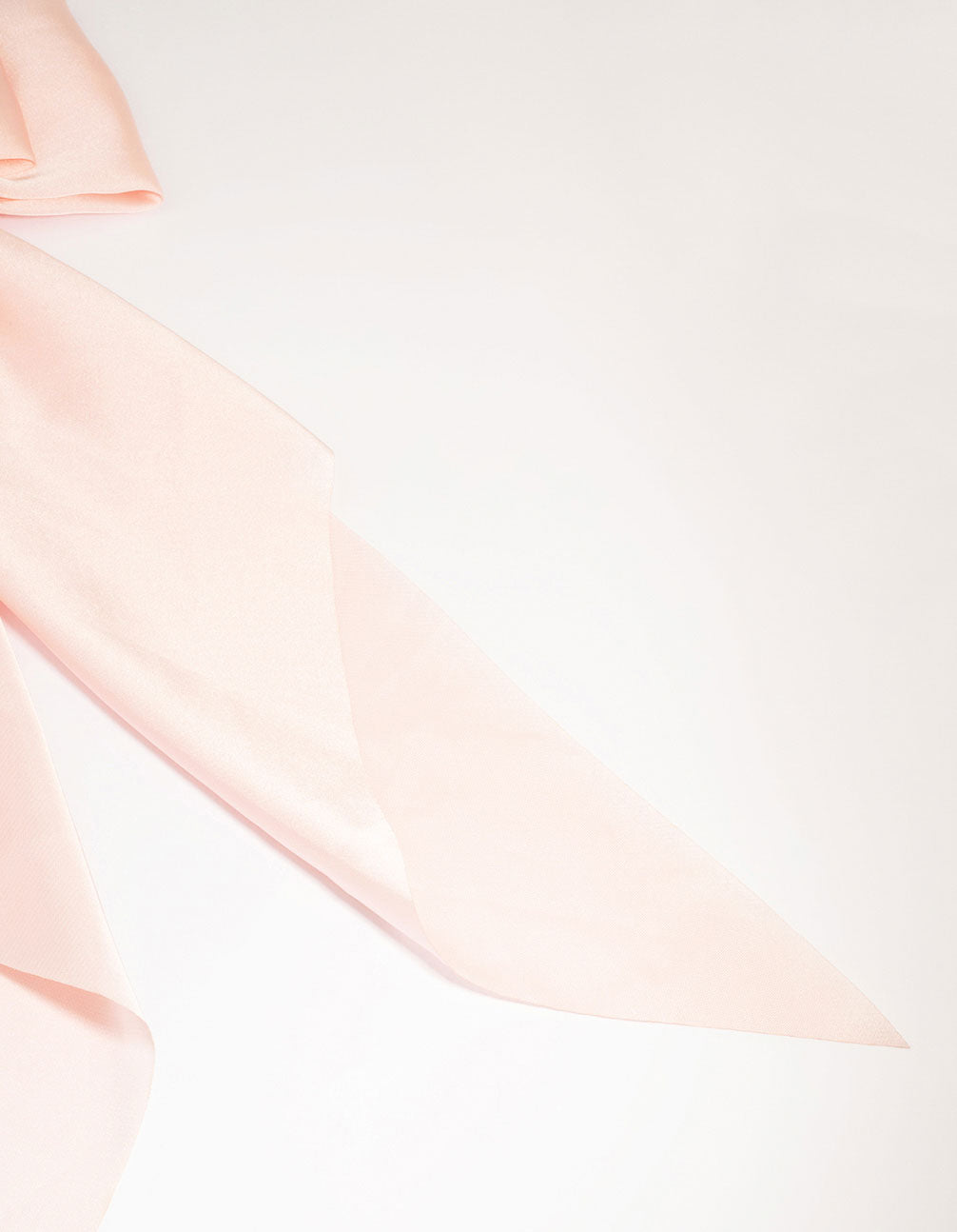 Pink Satin Fabric Bow Hair Clip