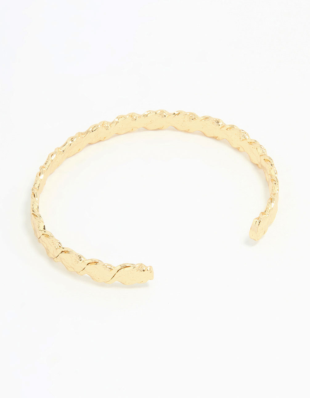 Gold Plated Molten Wrist Cuff
