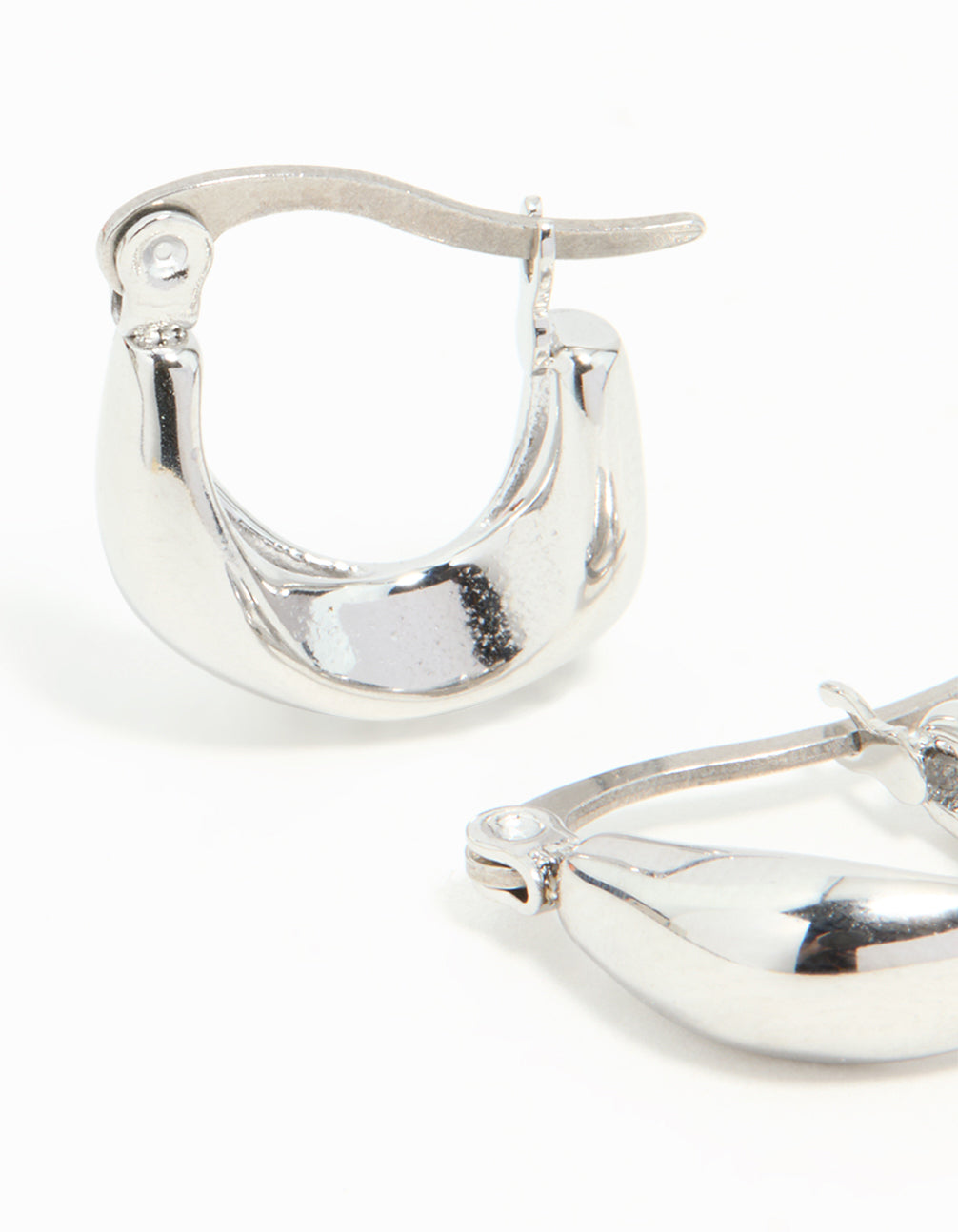 Waterproof Gold Plated Stainless Steel Organic Twisted Hoop Earrings