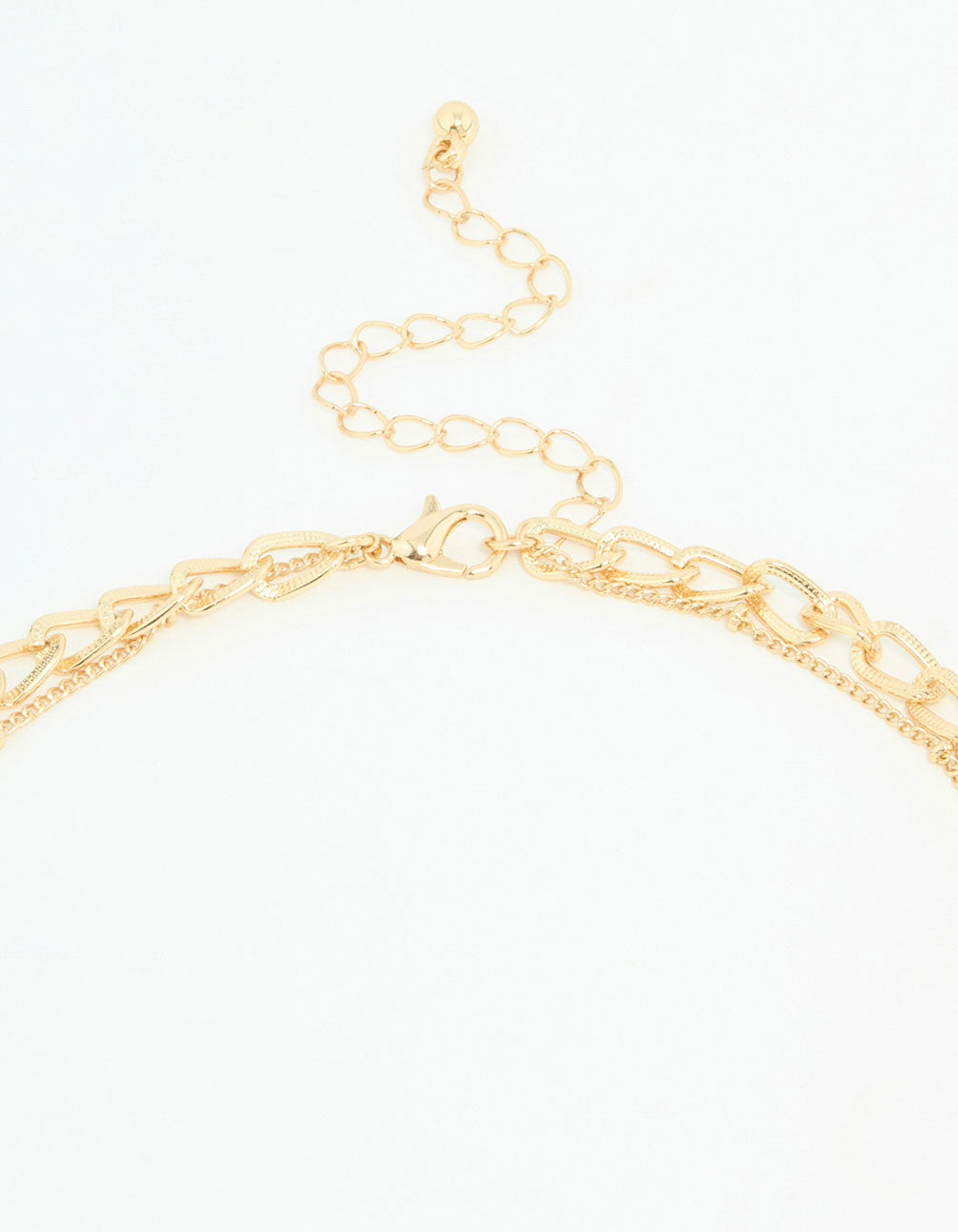 Gold Evil Eye Charm Layered Necklace