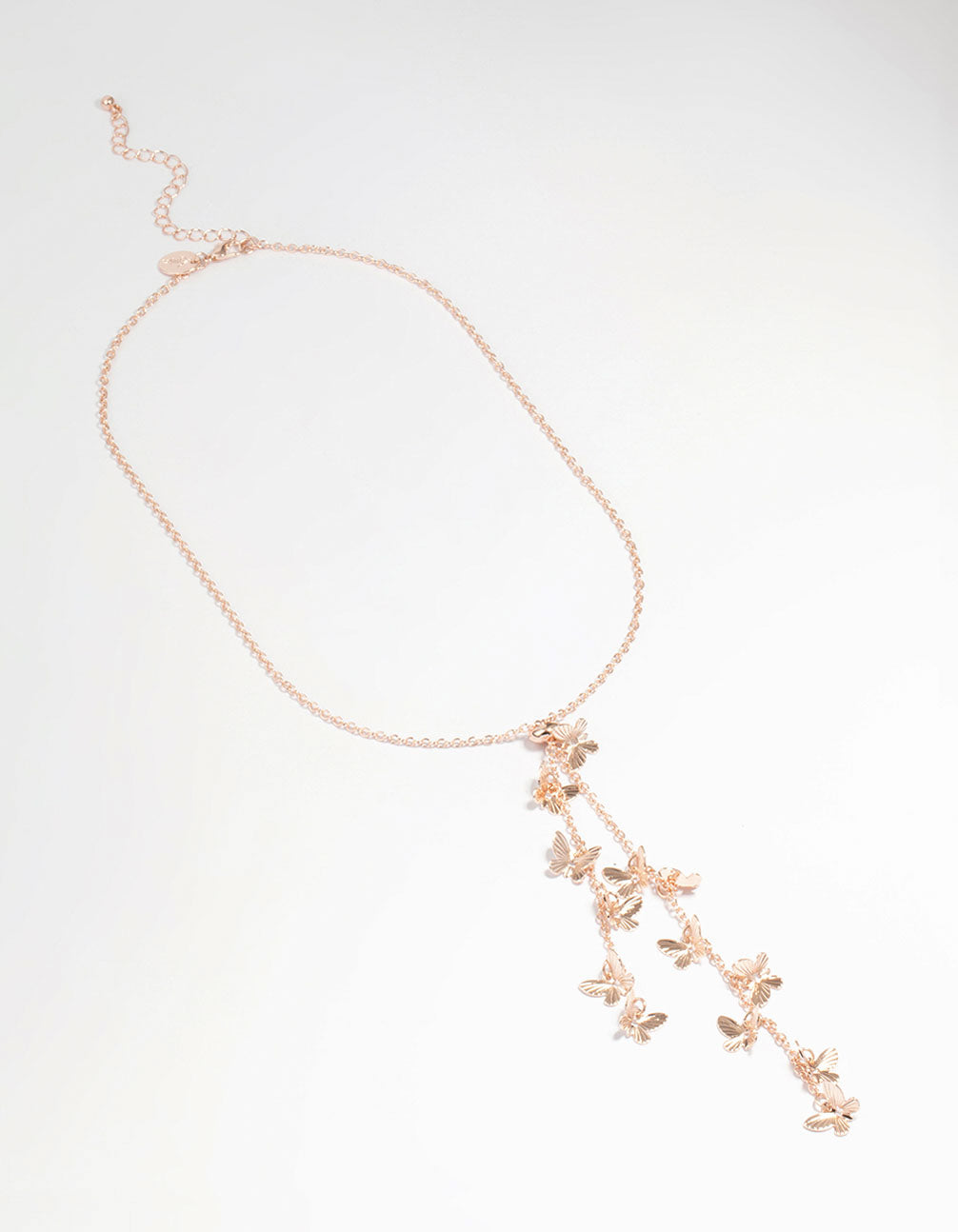 Rose Gold Butterfly Y-Necklace