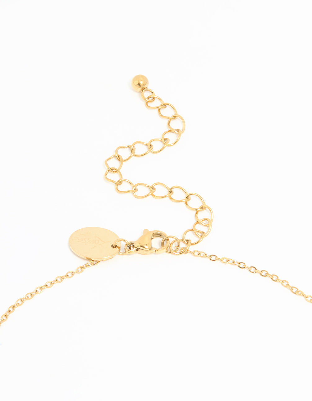 Waterproof Gold Plated Stainless Steel Cross Charms Necklace