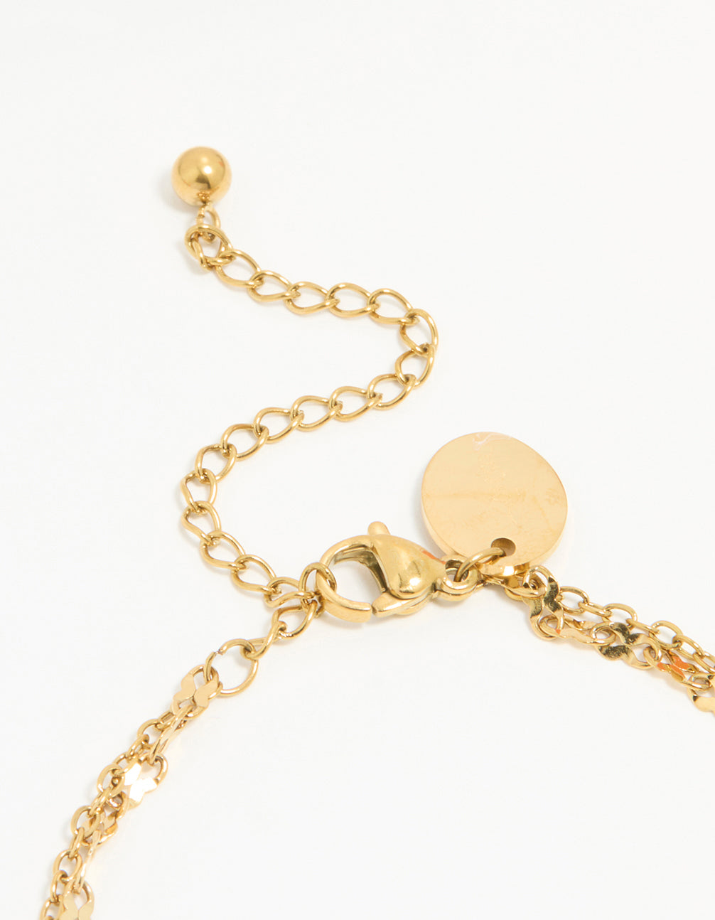 Waterproof Gold Plated Stainless Steel Floral Petal Bracelet