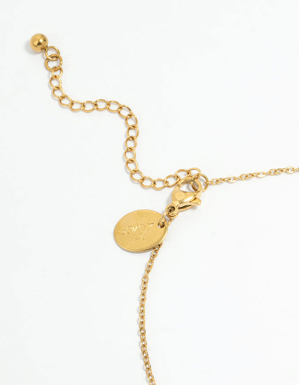 Waterproof Gold Plated Stainless Steel Cubic Zirconia Droplet Anklet