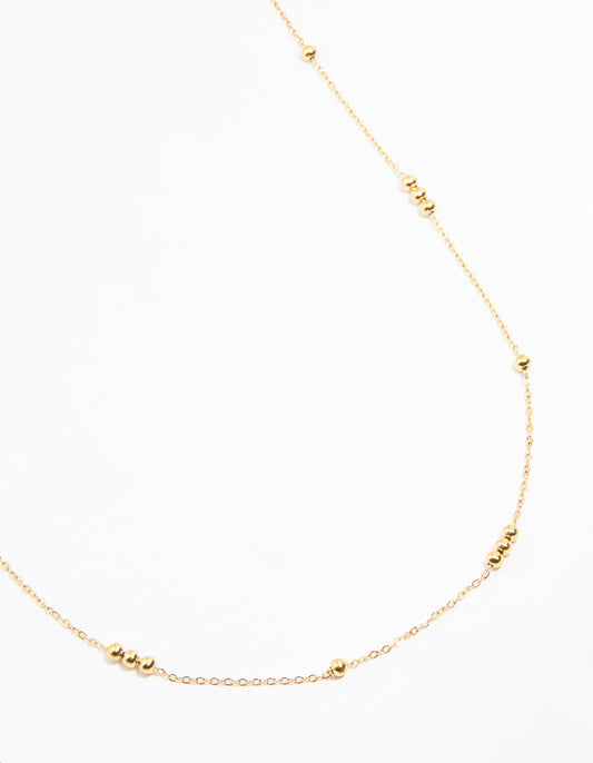 Waterproof Gold Plated Stainless Steel Beaded Waist Chain