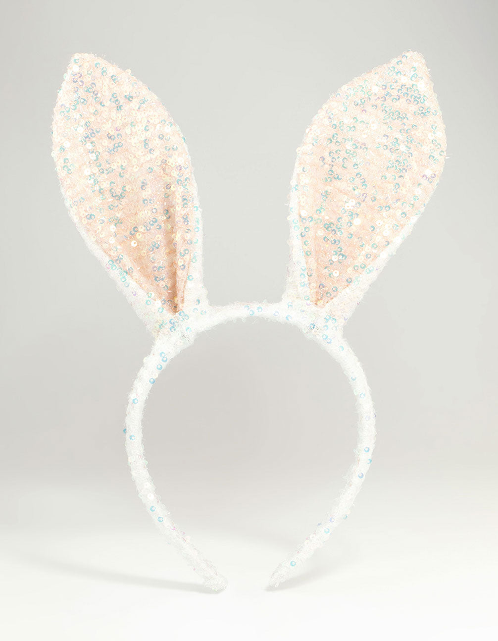 Kids Sequin Fabric Bunny Ears Headband
