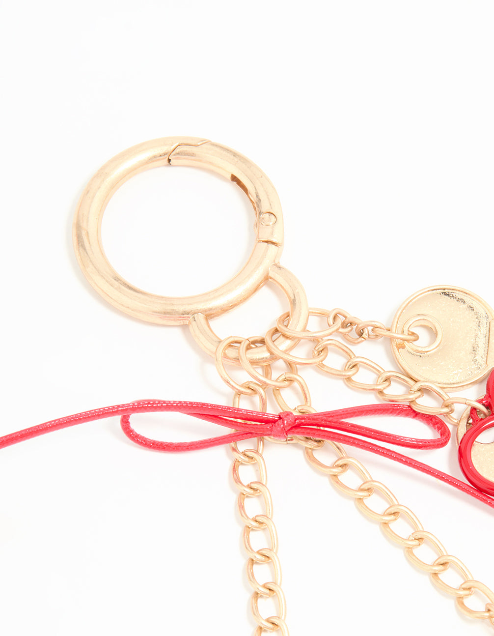 Gold Amour Heart Keychain