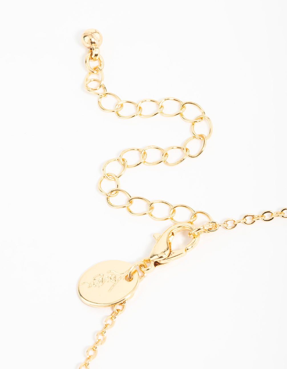 Gold  Triple Coin Heart Necklace