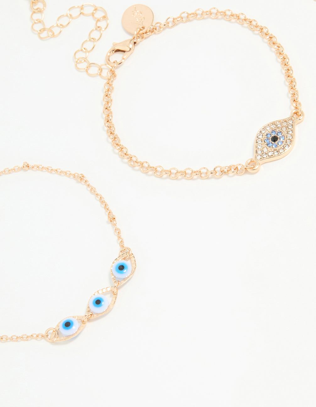 Gold Evil Eye Bracelets 3-Pack
