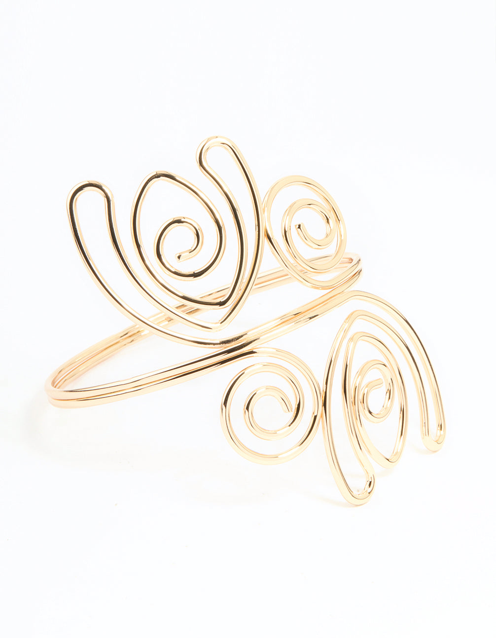 Gold Swirl Arm Cuff