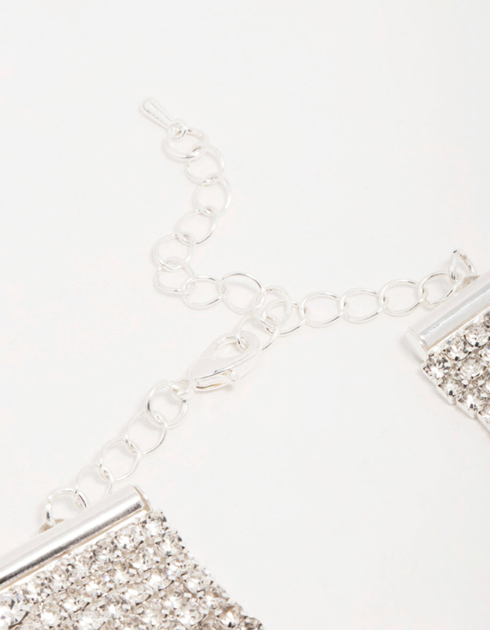 Silver Diamante Thick Tennis Bracelet