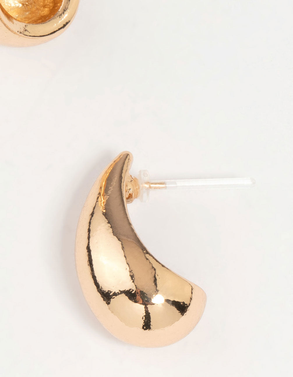 Gold Teardrop Drop Earrings