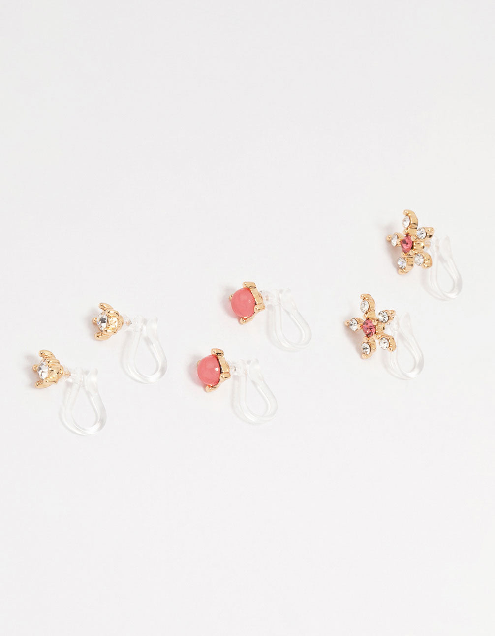 Gold Diamante Ear Cuff 3-Pack