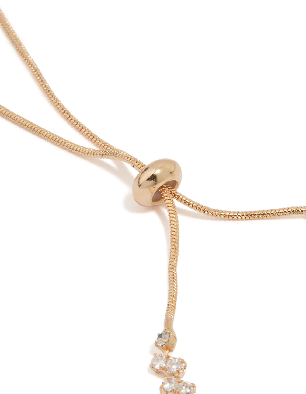 Gold Cubic Zirconia Baguette Toggle Bracelet