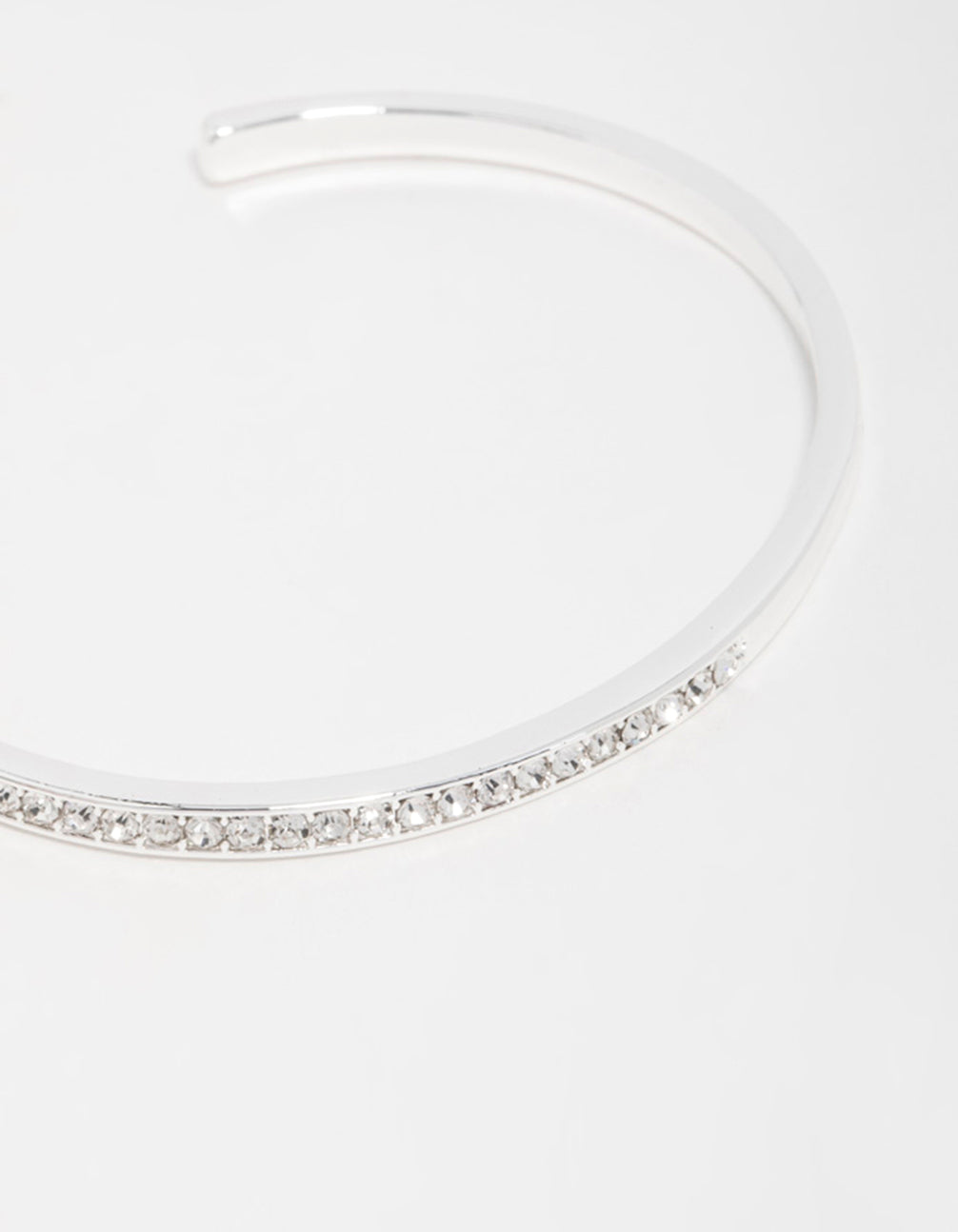 Silver Half Open Wrist Cuff