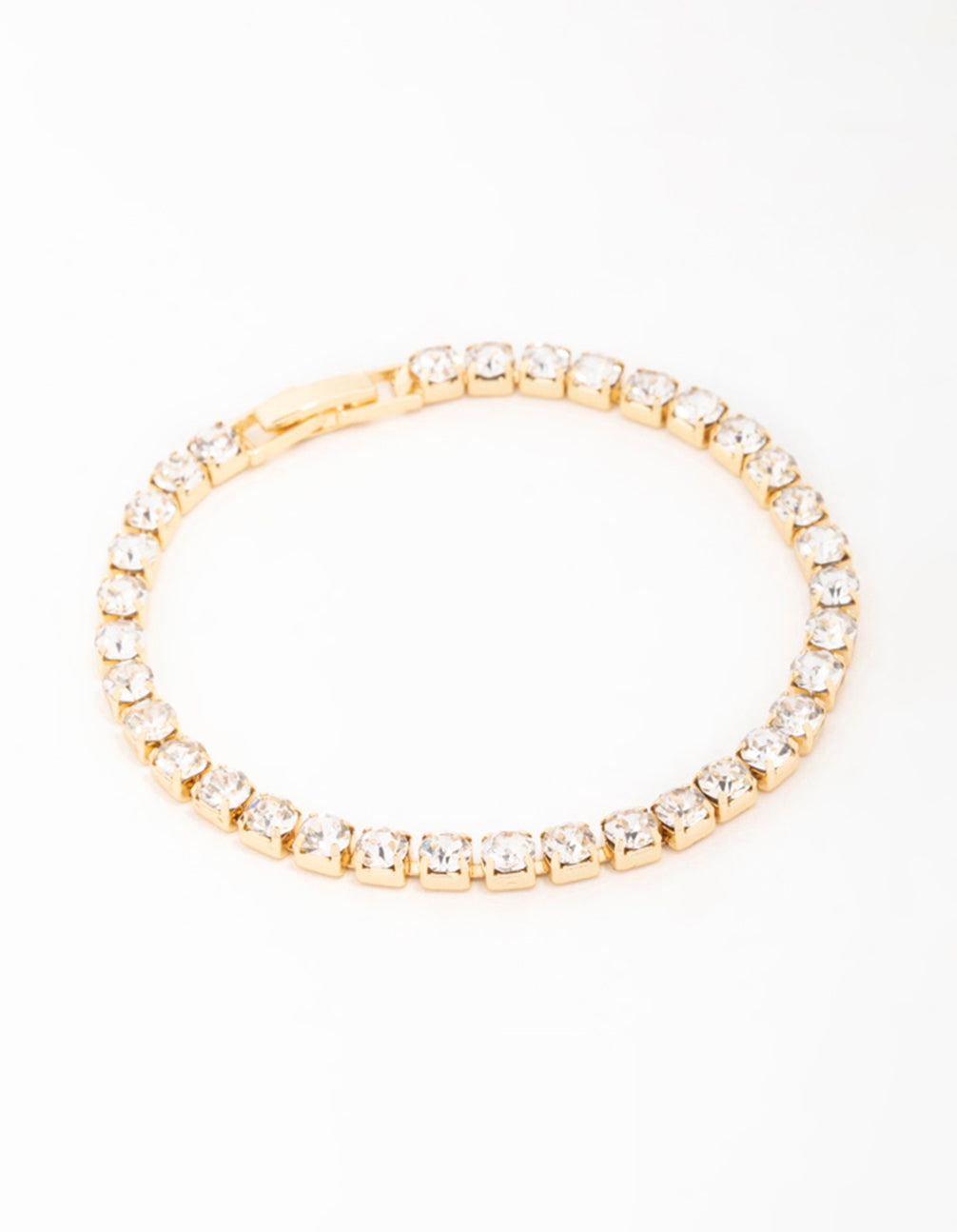 Gold Diamante Medium Tennis Bracelet