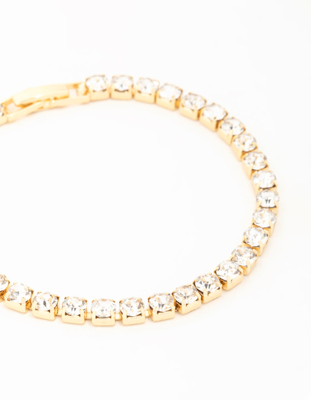 Gold Diamante Medium Tennis Bracelet