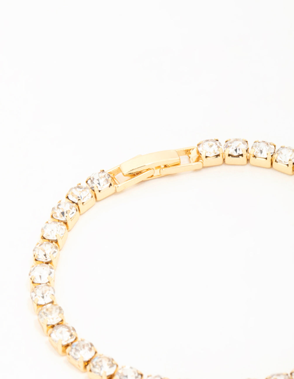 Gold Diamante Medium Tennis Bracelet