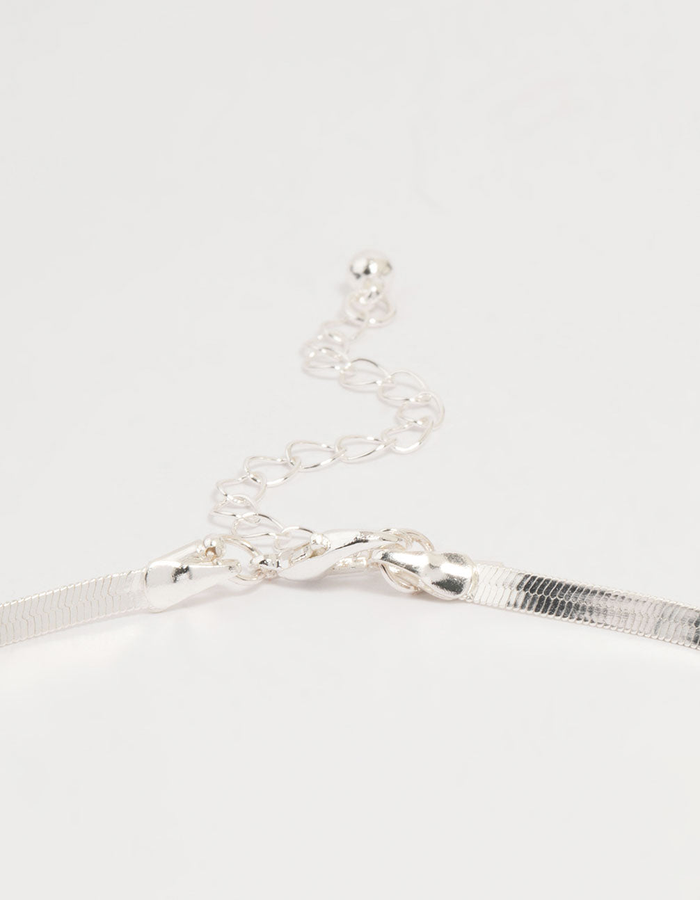 Silver Plated Disc Pendant Layered Necklace