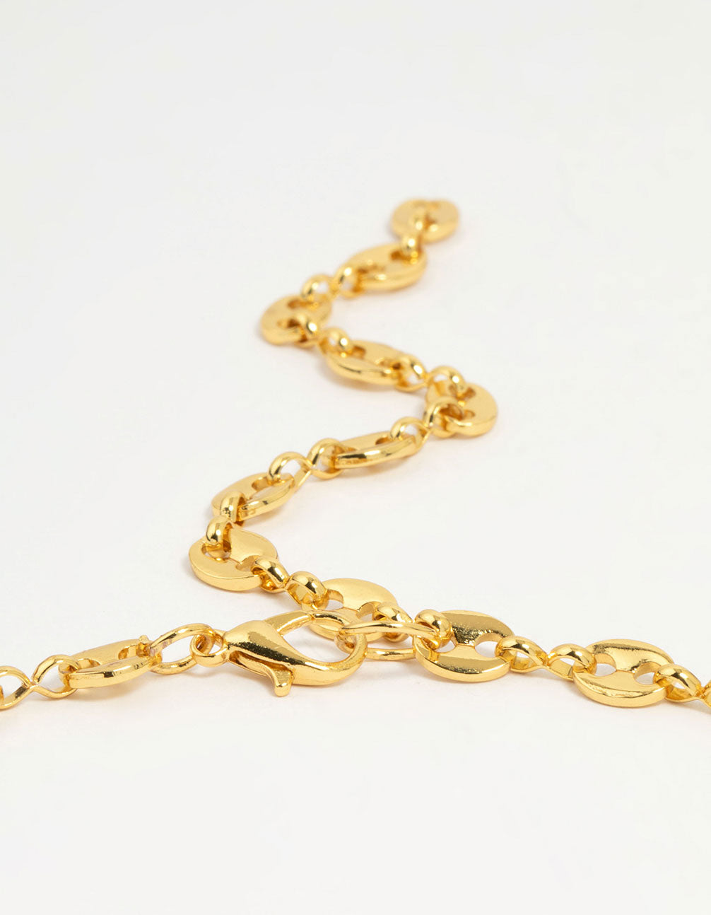 Gold Plated Mini Mariner Chain Necklace
