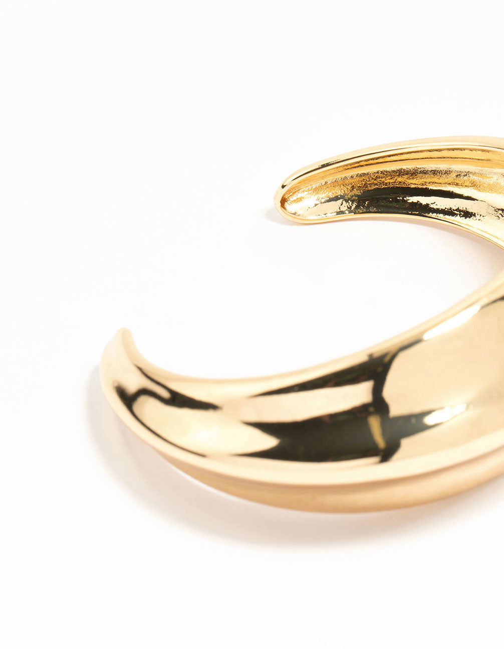 Gold Plated Thick Wrist Cuff