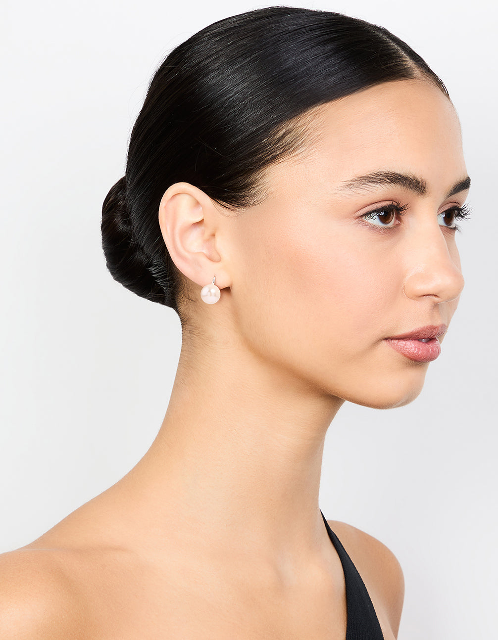 Silver Plated Pearl Hook Drop Earrings