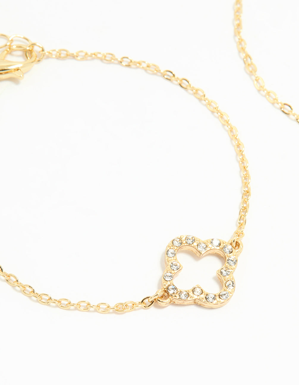 Gold Plated Flower Bracelets 2-Pack