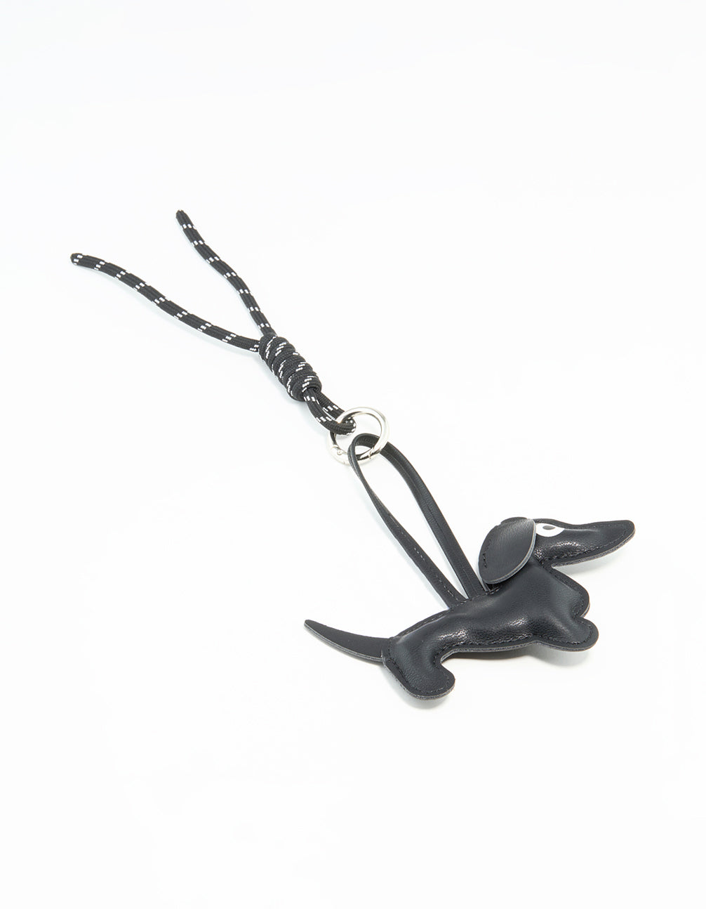 Black PU Leather Sausage Dog Key Chain