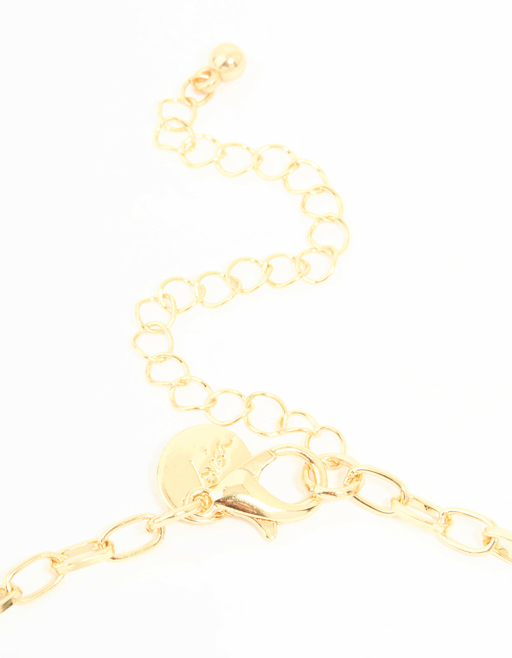 Gold Watch & Bow Charm Necklace