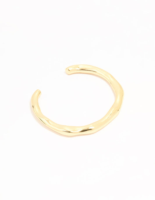 Gold Plated Organic Wrist Cuff