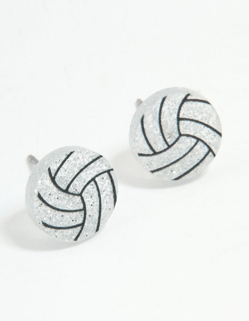Gold Netball Stud Earrings