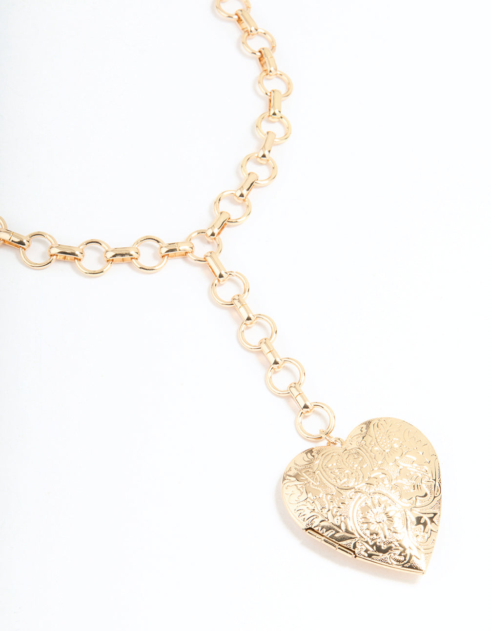 Gold Mega Locket Necklace