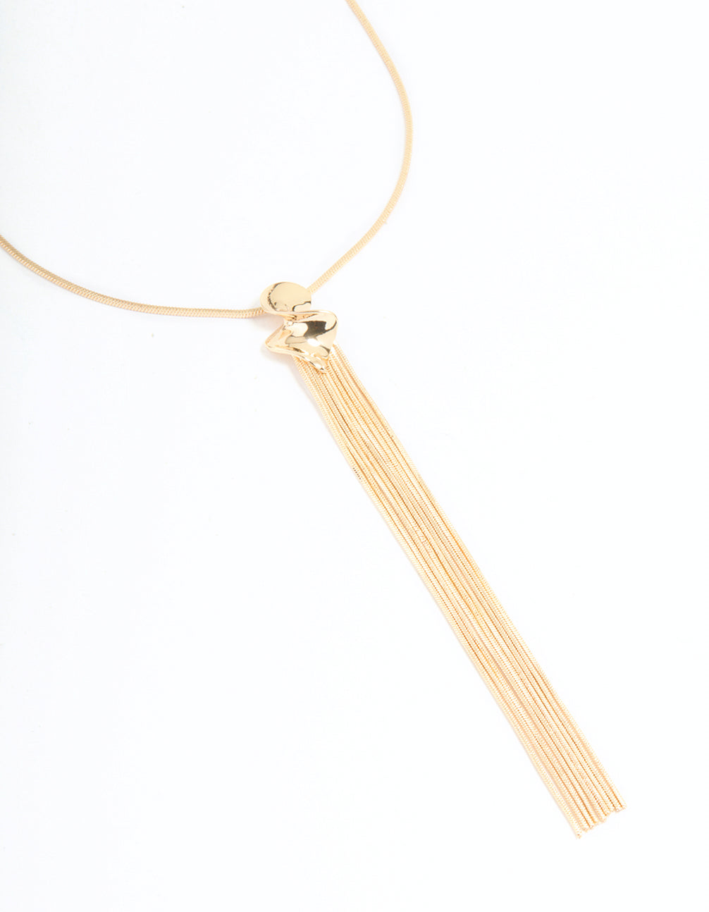 Gold Long Tassel Necklace