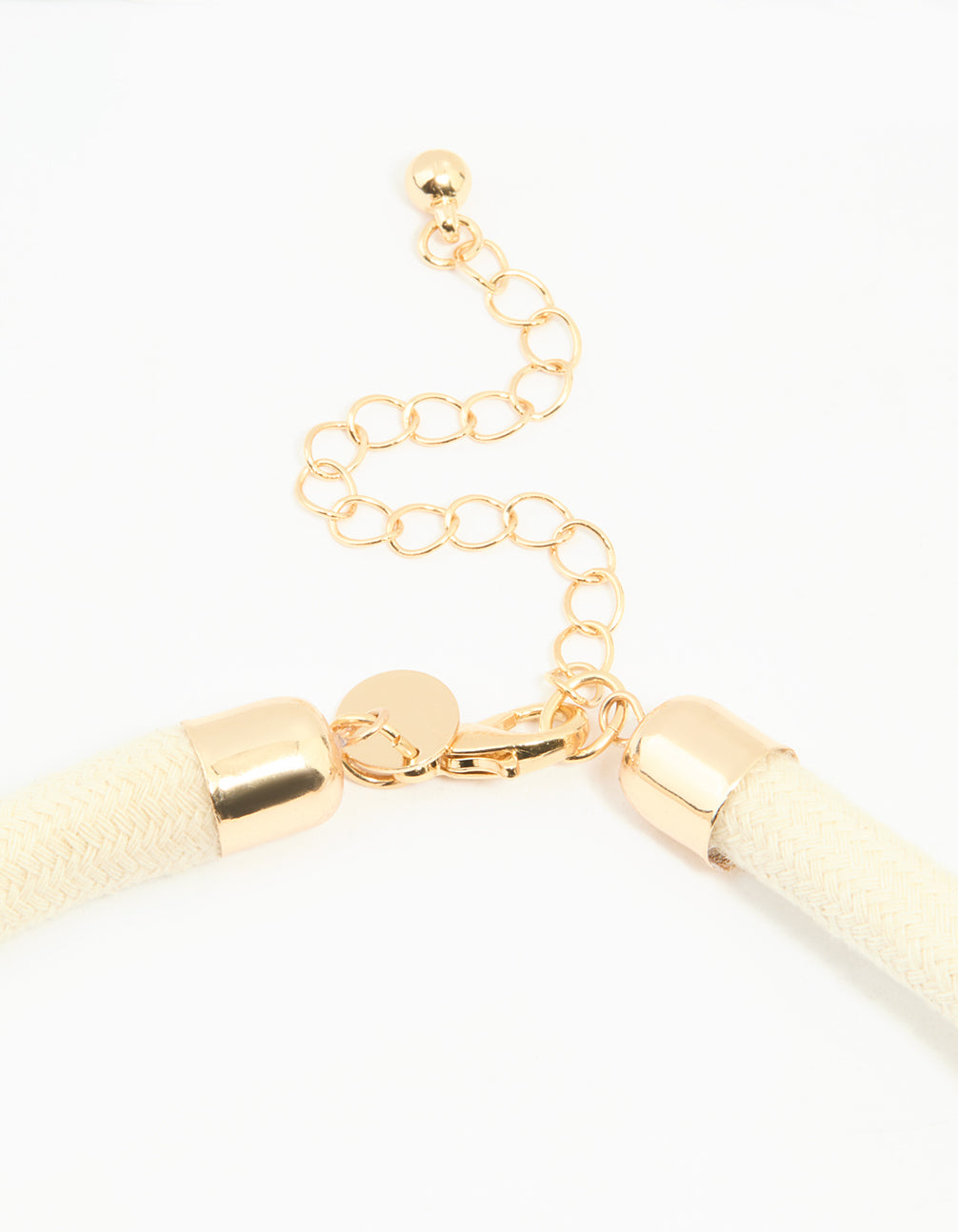 Gold Genuine Shell Layered Disc Cord Necklace