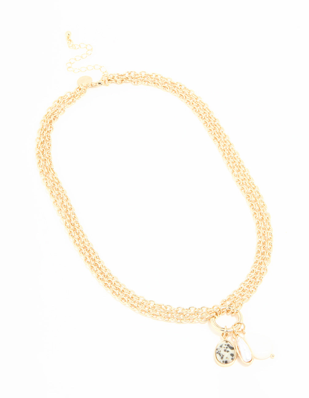 Gold Mixed Charm Layered Necklace
