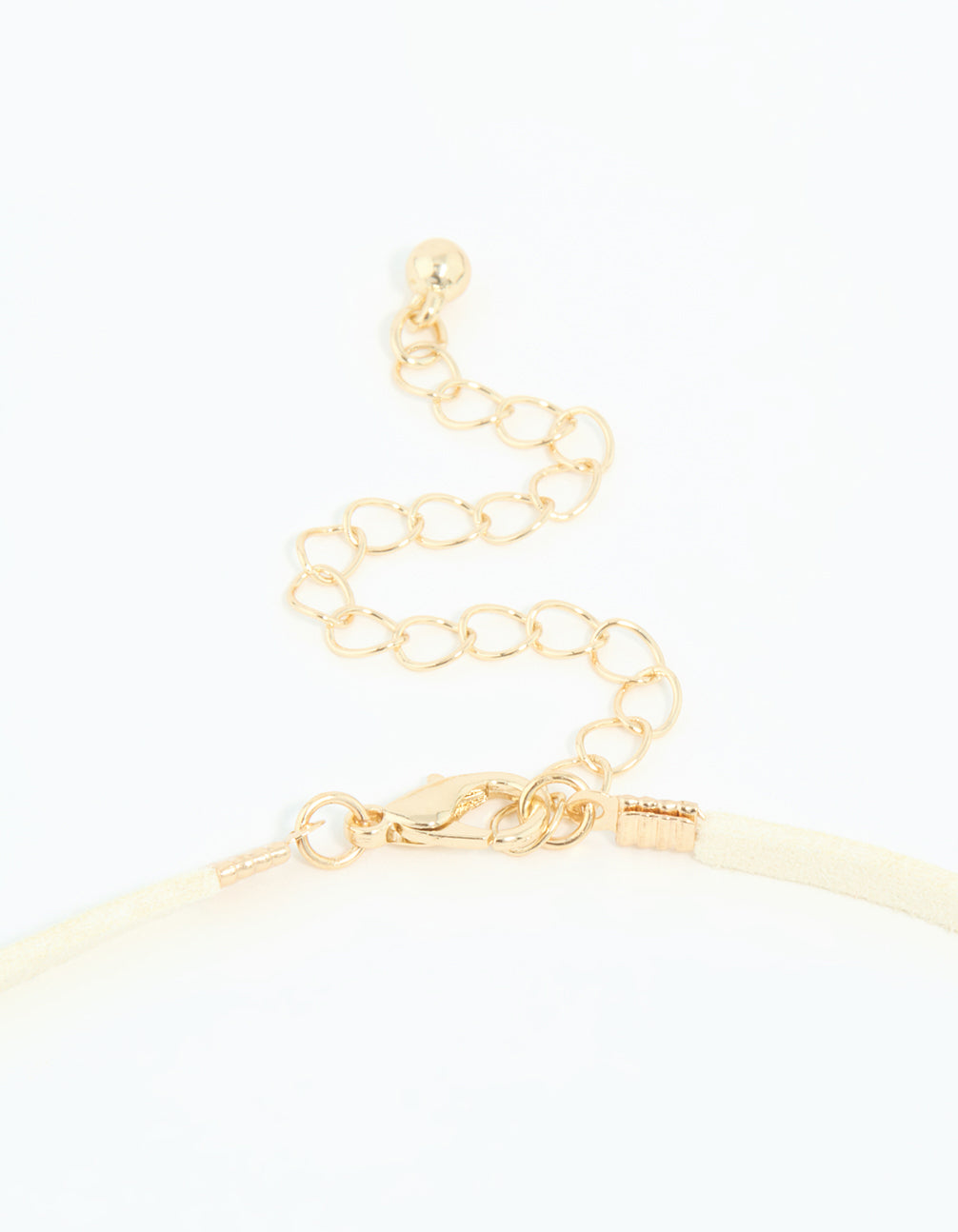 Brown Donut Pendant Cord Necklace