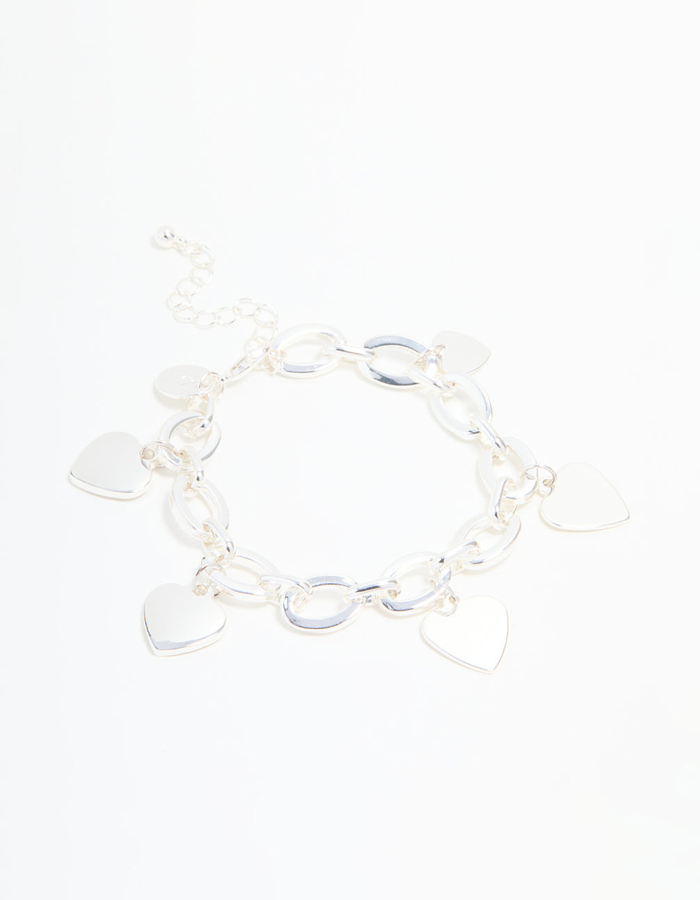 Silver Heart Charm Bracelet