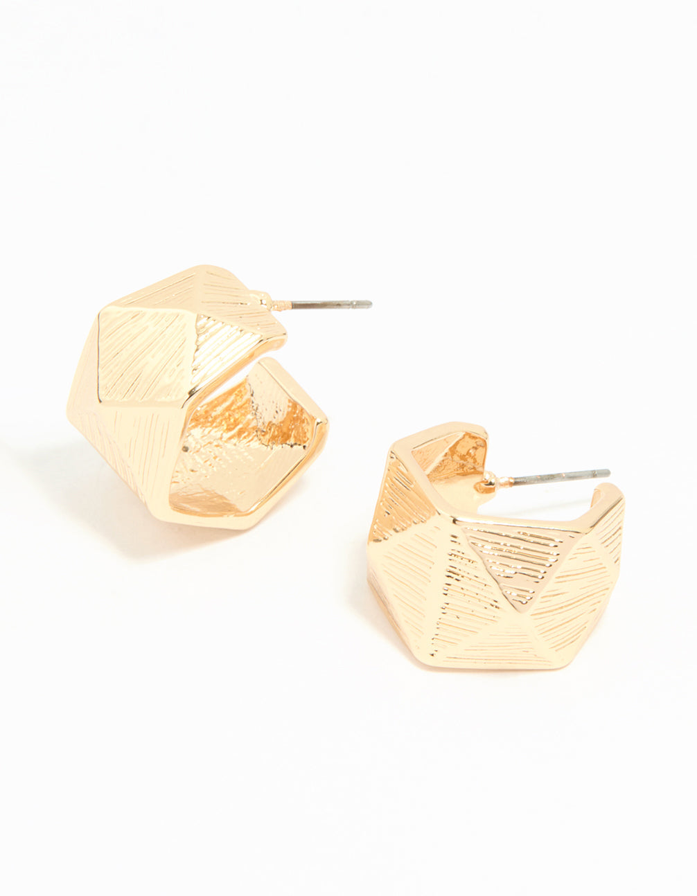 Gold Geometric Hoop Earrings