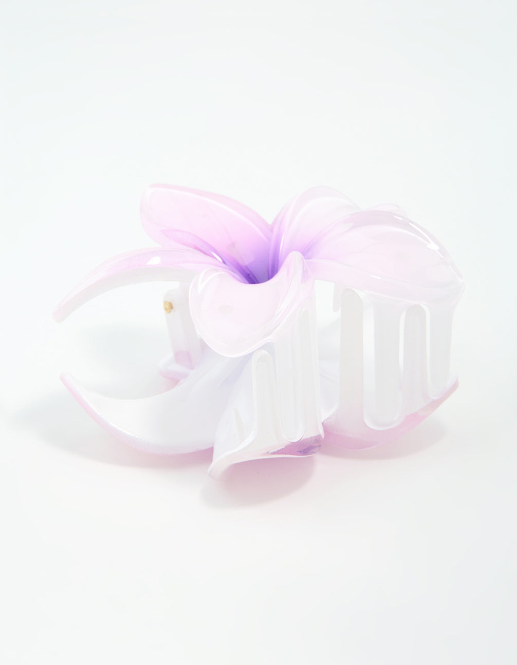 Purple Ombre Pearlised Frangipani Claw Clip