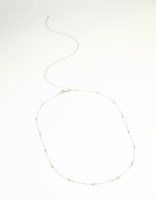Silver Ball Fine Waist Chain