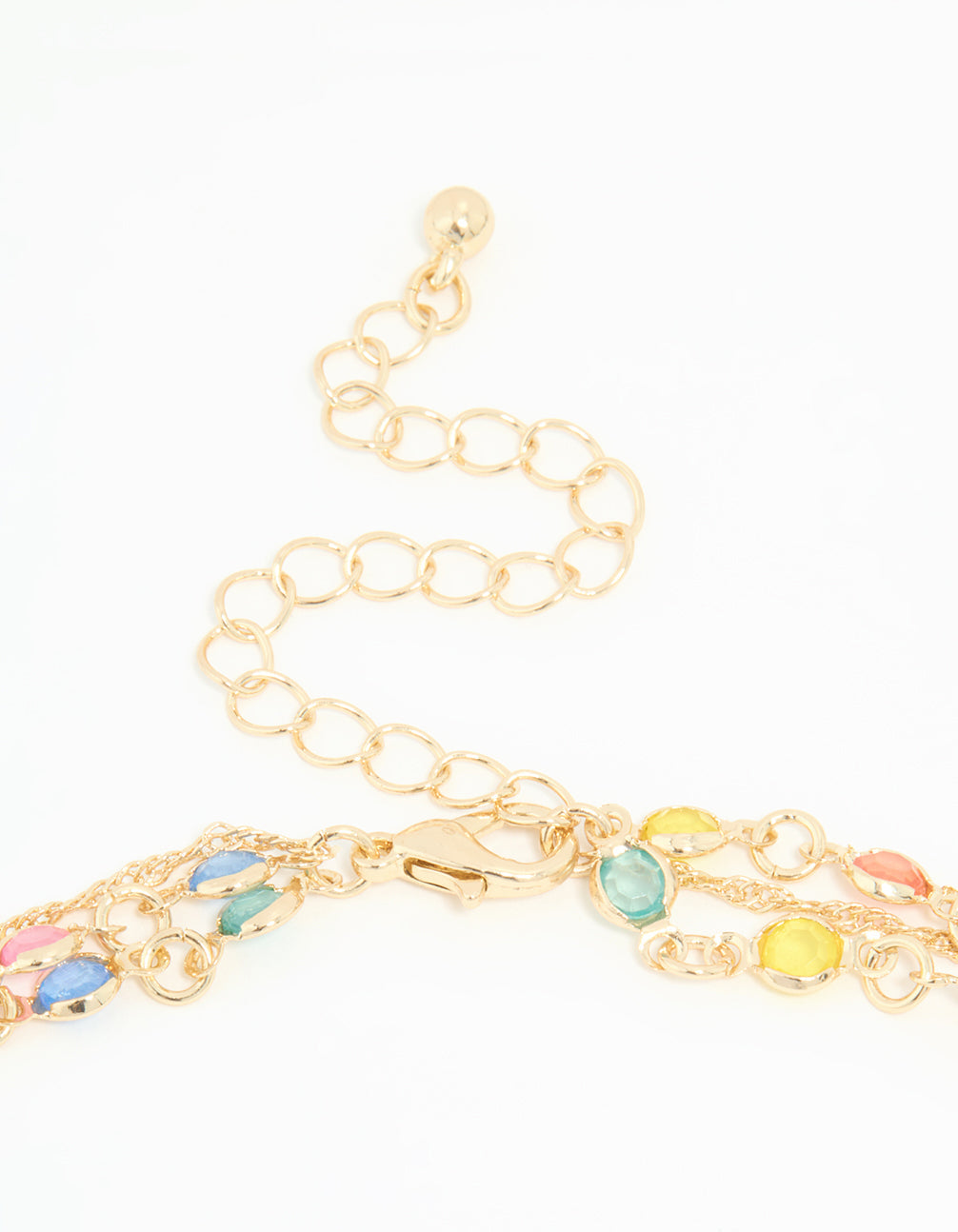 Gold Pearl & Diamante Layered Necklace
