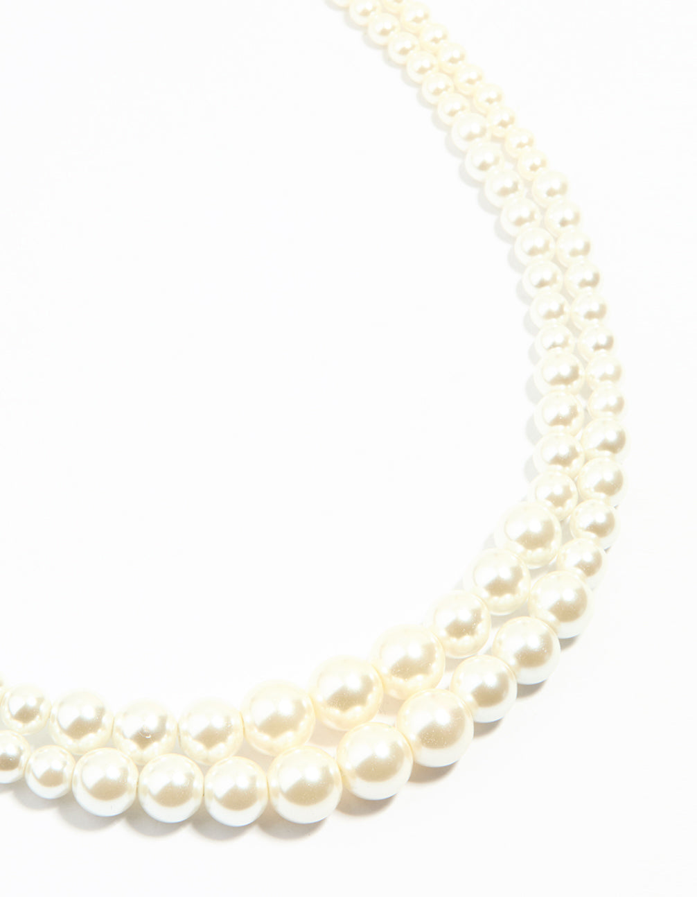 Gold Plated Pearl Layered Choker Necklace