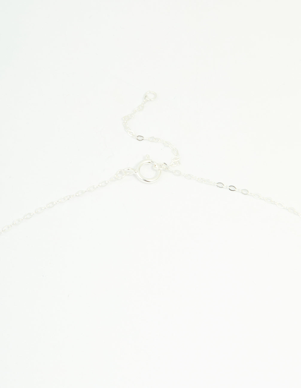 Sterling Silver Bow & Heart Drop Necklace