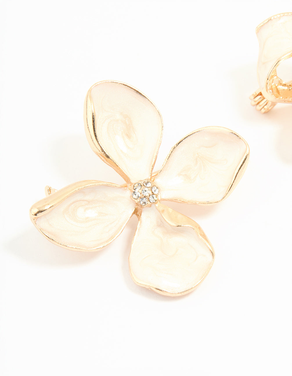 Gold Bow & Flower Brooches 2-Pack