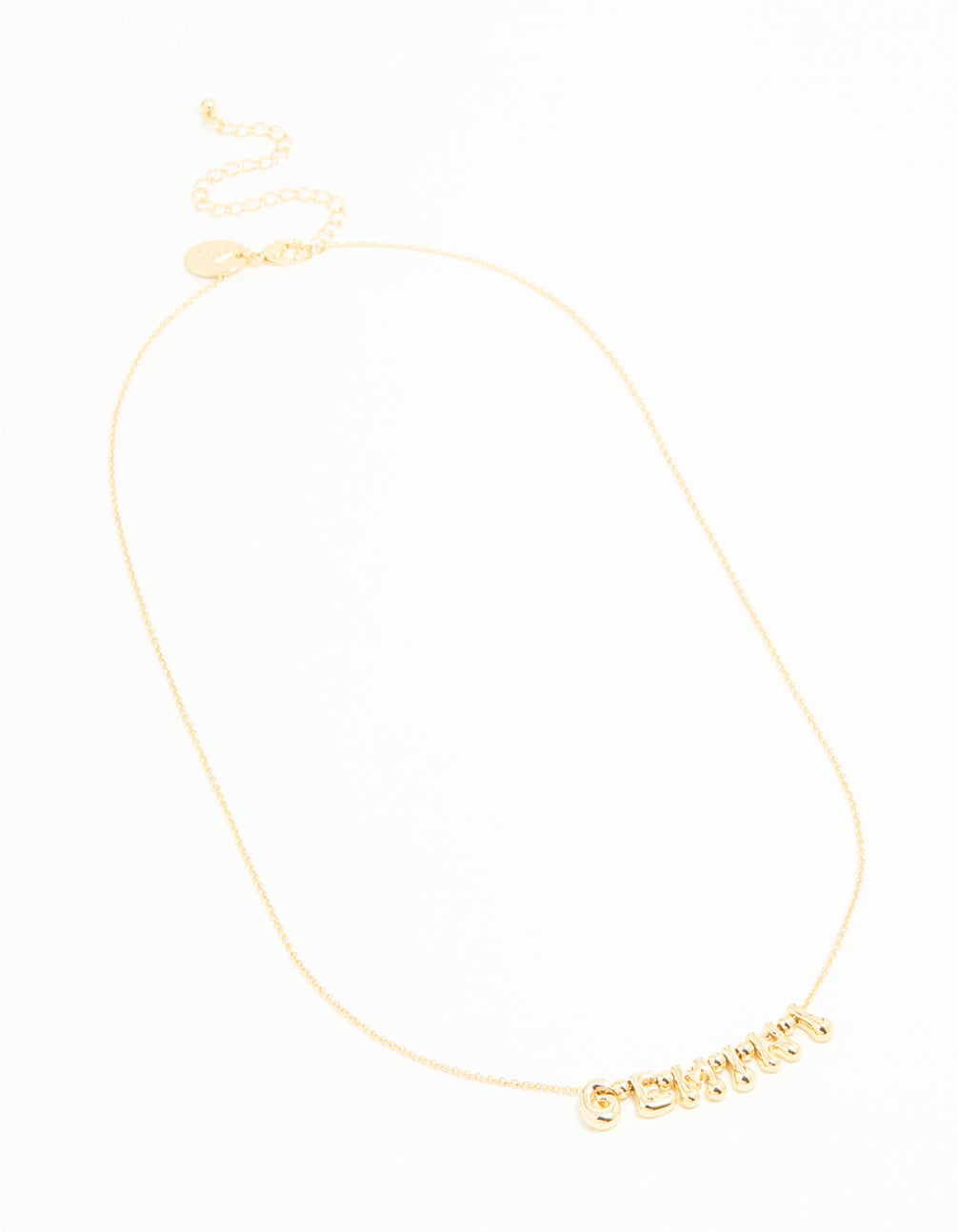 Gold Plated Bubble Gemini Necklace
