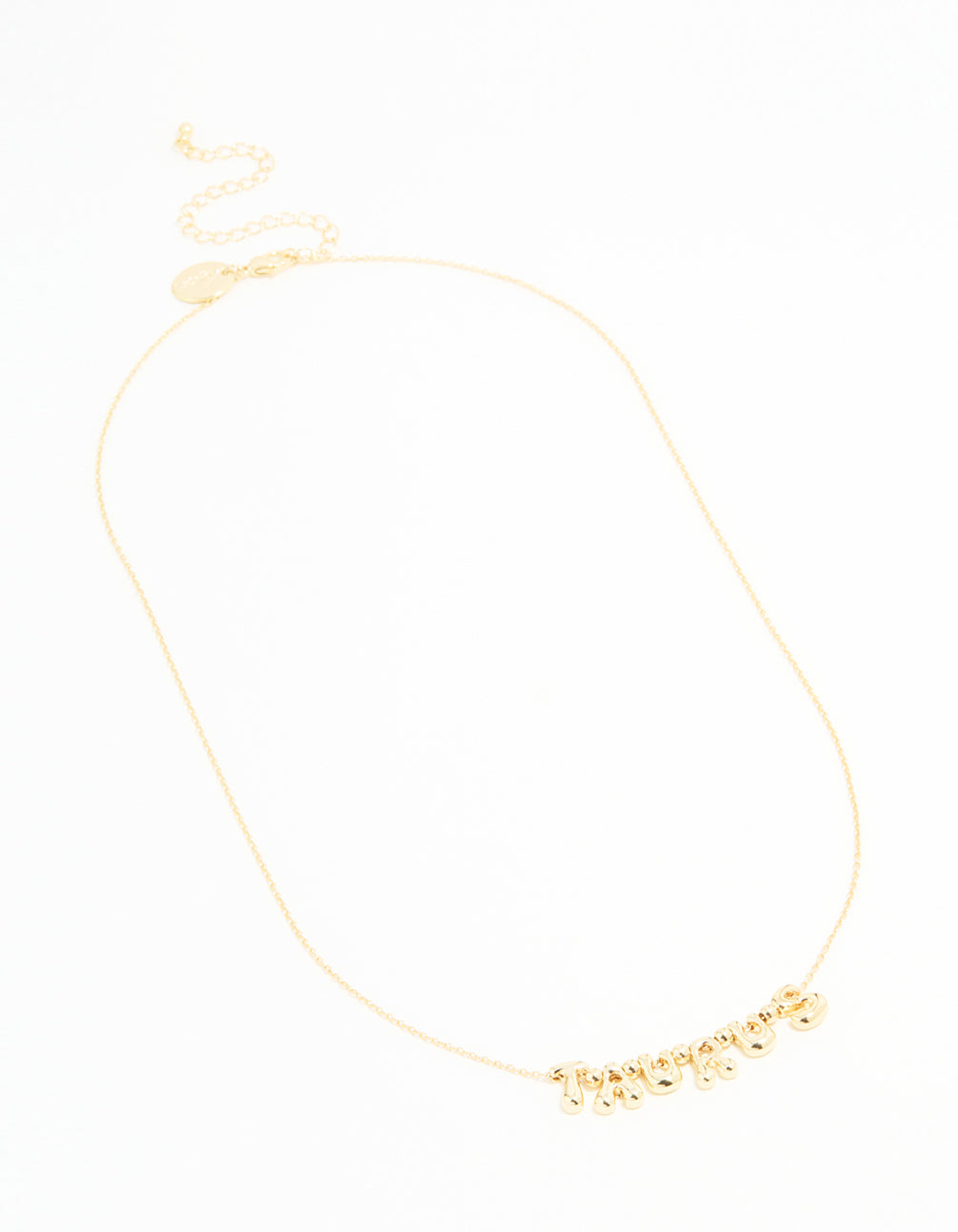 Gold Plated Bubble Taurus Necklace